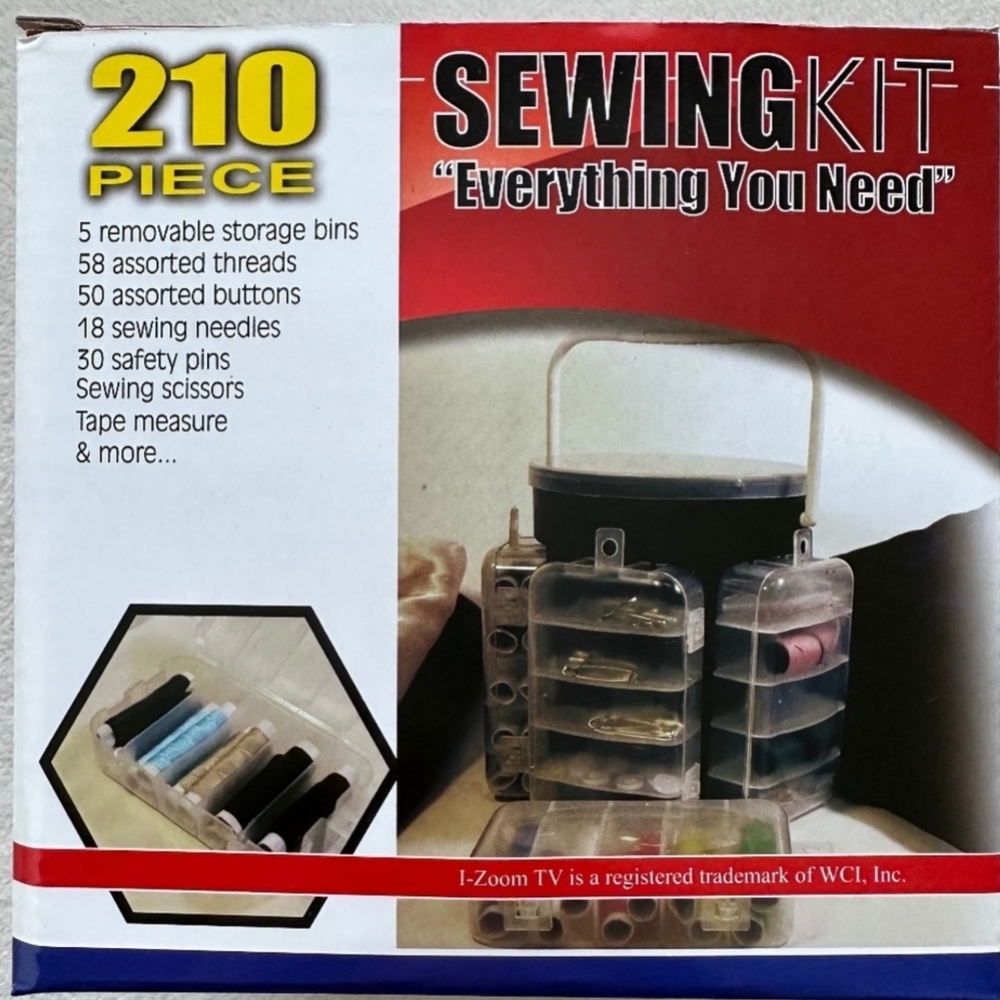 210 Piece Sewing Kit with Storage Gift - Picture 13 of 15